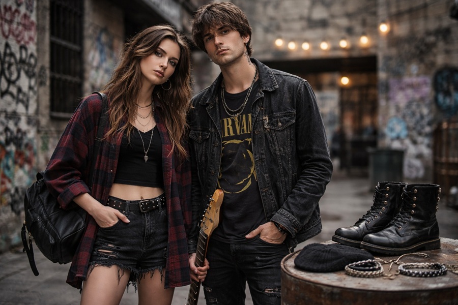 استایل گرانج چیست؟ | راهنمای کامل Grunge Style + اکسسوری دخترانه